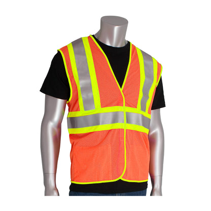 ANSI Type R Class 2 FR Treated Two-Tone Mesh Vest