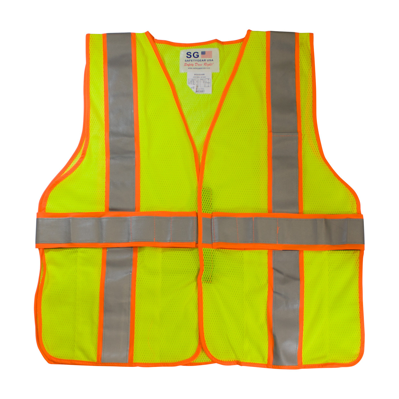 ANSI Type R Class 2 Two-Tone Expandable FR Treated Mesh Vest