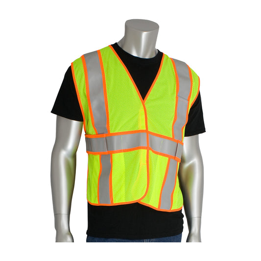 ANSI Type R Class 2 Two-Tone Expandable FR Treated Mesh Vest