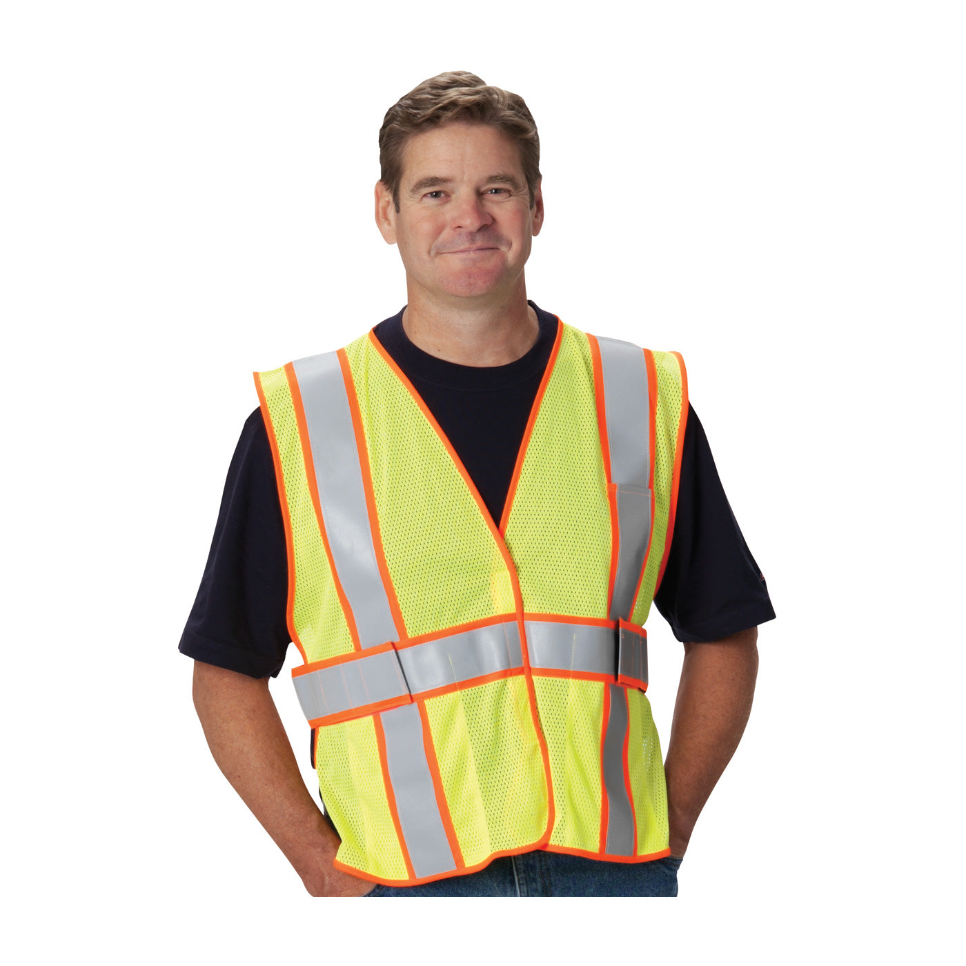 ANSI Type R Class 2 Two-Tone Expandable FR Treated Mesh Vest