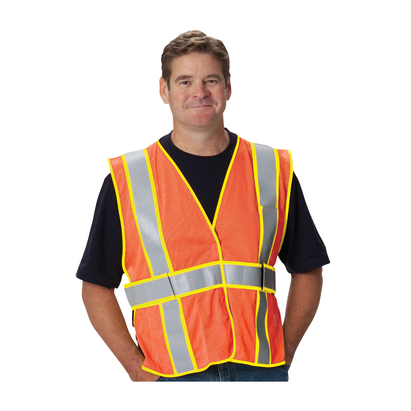 ANSI Type R Class 2 Two-Tone Expandable FR Treated Mesh Vest