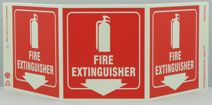 ZING Safety Sign "Fire Extinguisher" Standard Triview - 3052