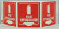ZING Safety Sign "Fire Extinguisher" Standard Triview - 3052