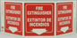 ZING Safety Sign "Fire Extinguisher" Standard Triview, Bilingual - 3053