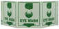 ZING Safety Sign "Eye Wash" Standard Triview - Glow - 3054G