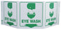 ZING Safety Sign "Eye Wash" Standard Triview