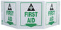 ZING Safety Sign "First Aid" Standard Triview