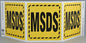 ZING Safety Sign "Msds" Standard Triview - official Zing product image 1