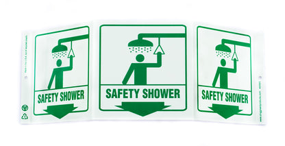 ZING Safety Sign "Safety Shower" Standard Triview - Glow - official Zing product image 2