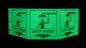 ZING Safety Sign "Safety Shower" Standard Triview - Glow - 3059G
