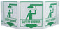 ZING Safety Sign "Safety Shower" Standard Triview
