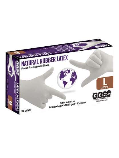 Global Glove - 305PF - Disposable Gloves - rubber coating - red