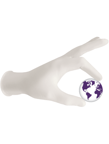 Global Glove - 305PF - Disposable Gloves - rubber coating - red