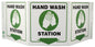 ZING Safety Sign "Hand Wash Station" Standard Triview - 3062