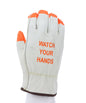 3215PI_ - 3215PIL - 30710 - 360 - Leather driver work gloves – MCR Safety Group 3215PI – grain cowskin leather with orange sa