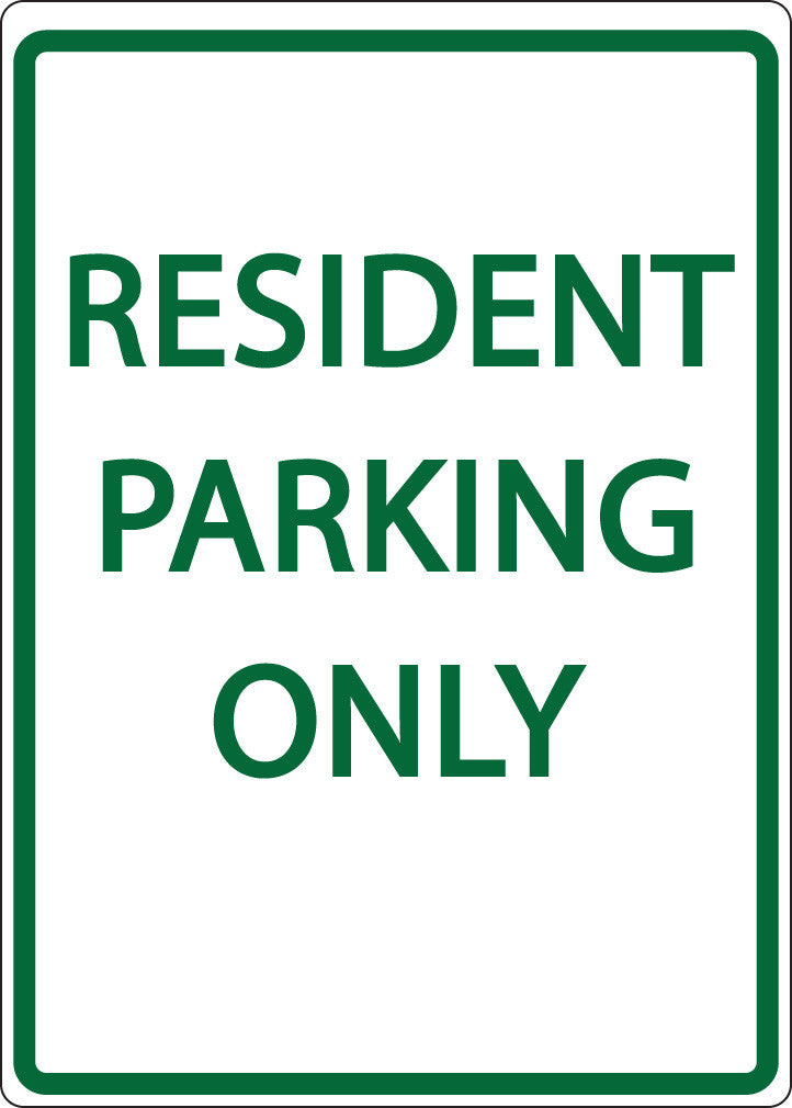 ZING Parking Sign, Resident Parking Only On - official Zing product image 1