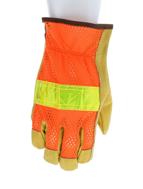 34111_ - 34111L - 30910 - 360 - Leather driver work gloves – MCR Safety Group 34111 Luminator® – premium grain pigskin leathe