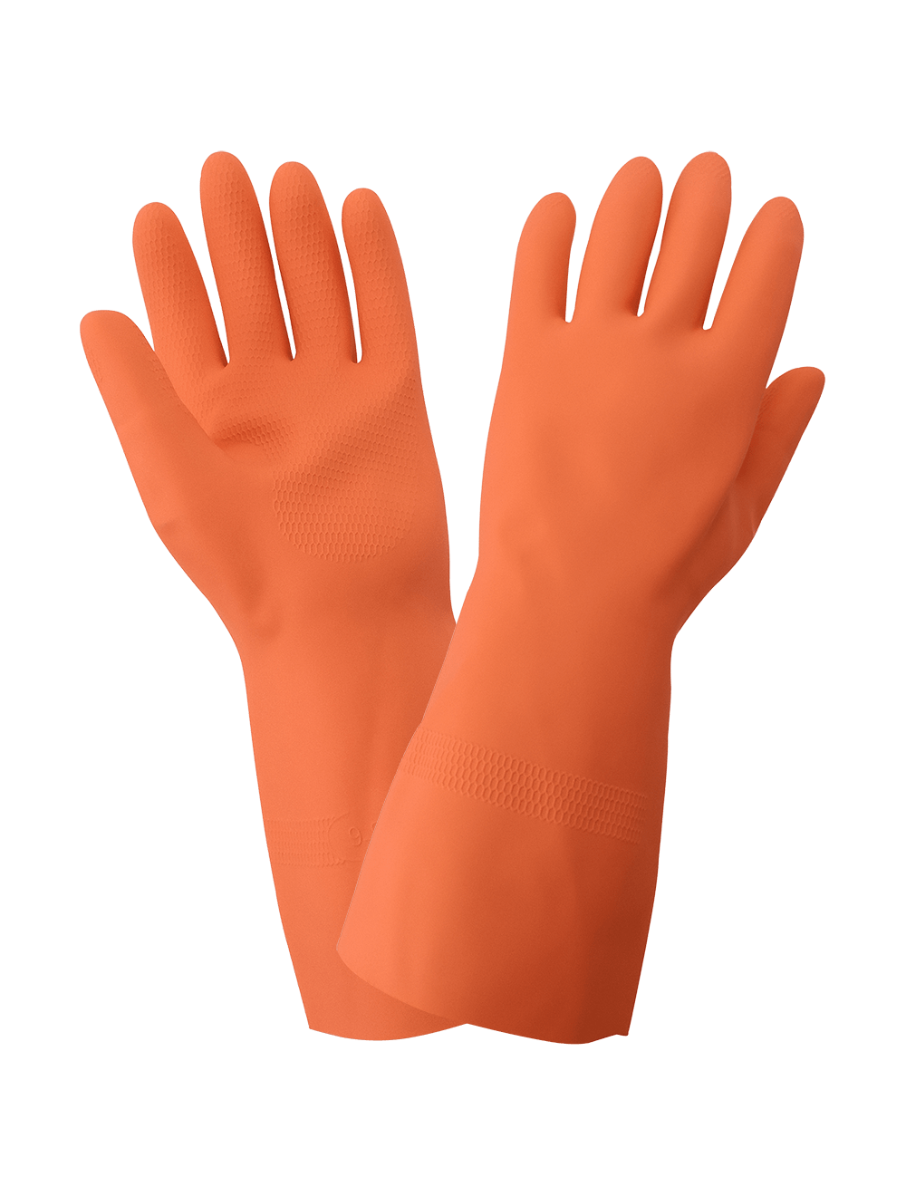 FrogWear® - 30FT - Unsupported Gloves - rubber coating - orange