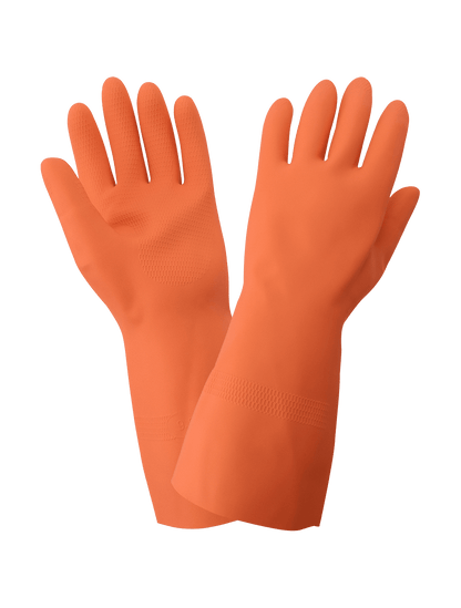 FrogWear® - 30FT - Unsupported Gloves - rubber coating - orange