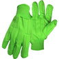 Boss 30PCN – Hi-Vis Polyester/Cotton Corded Double Palm Glove with Nap-In Finish - Knit Wrist