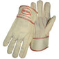 Boss 30SI – Cotton Corded Double Palm Glove with Nap-In Finish - Rubberized Safety Cuff