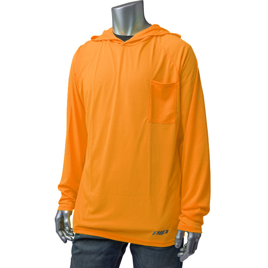 PIP 310-1320 Non-ANSI Quick Dry Hooded Long Sleeve T-Shirt - view 3