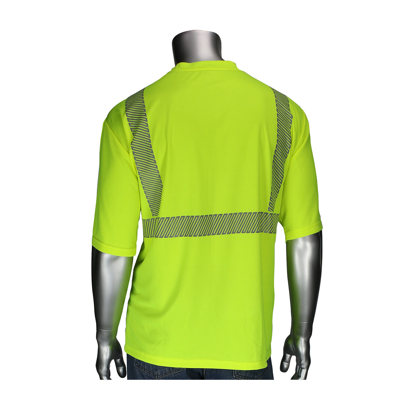 PIP® ANSI Type R Class 2 Short Sleeve T-Shirt with Black Bottom