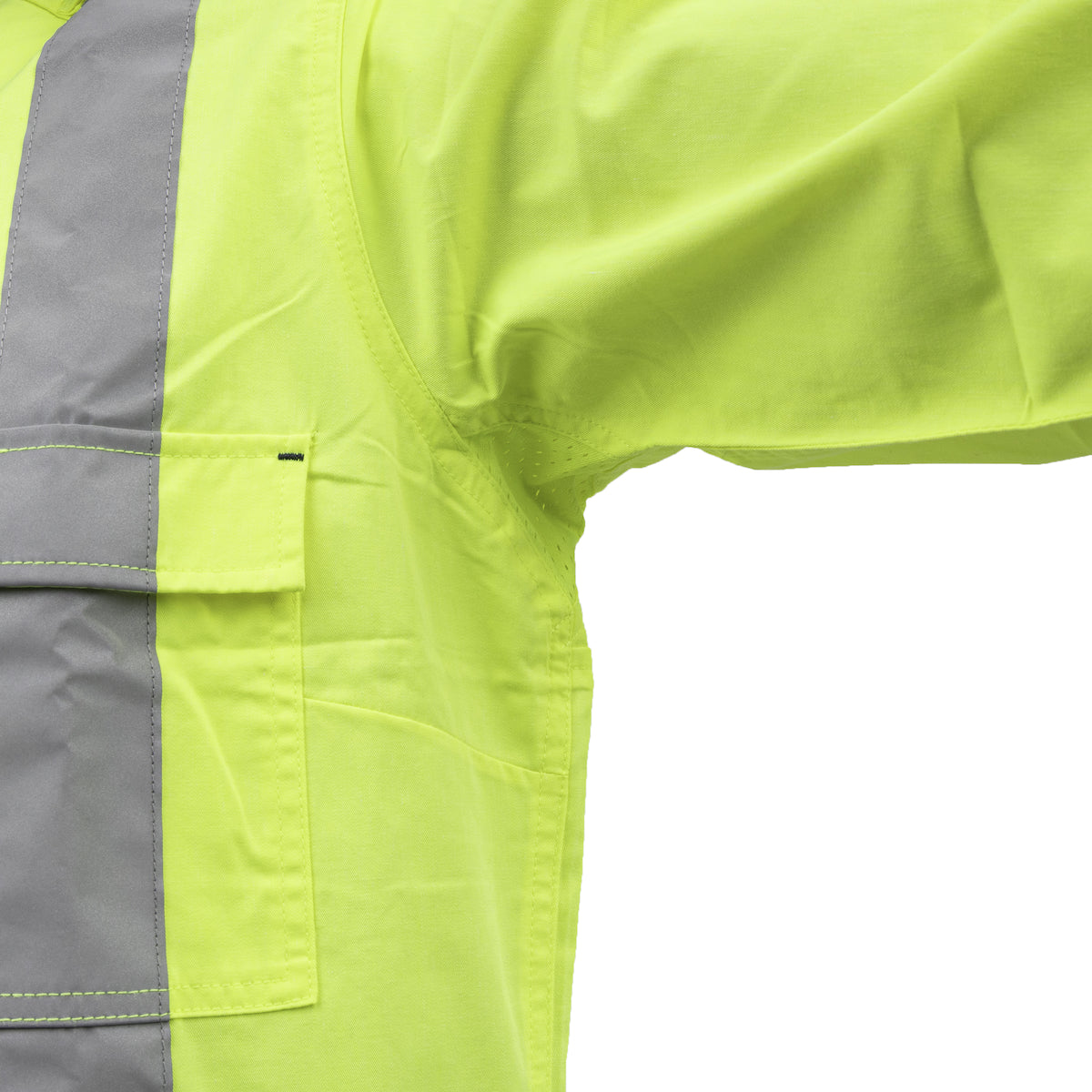 ANSI Type R Class 2 Women's Vented Coverall with Navy Bottom - Industrial Wash Durable