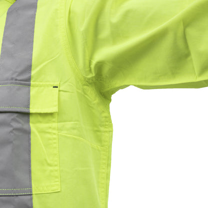 ANSI Type R Class 2 Women's Vented Coverall with Navy Bottom - Industrial Wash Durable