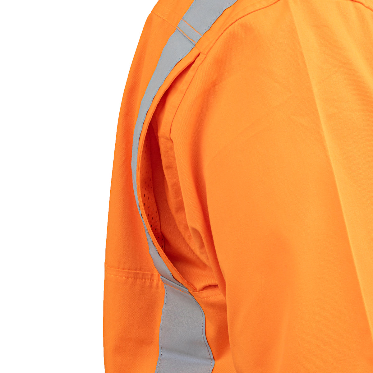 ANSI Type R Class 2 Women's Vented Coverall with Navy Bottom - Industrial Wash Durable
