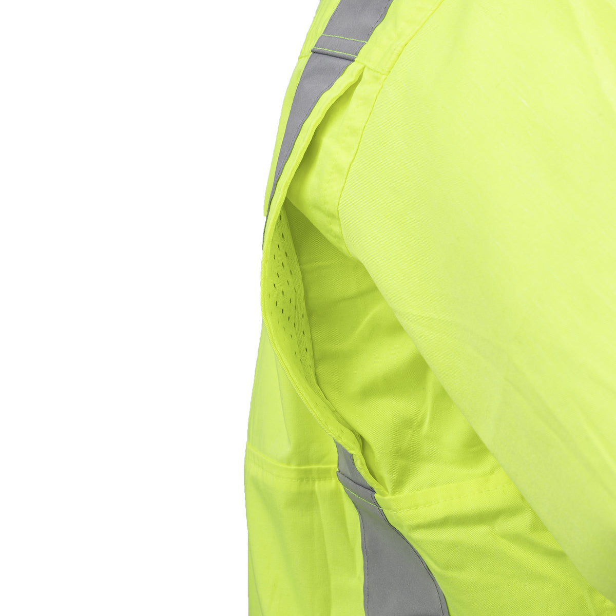 ANSI Type R Class 2 Women's Vented Coverall with Navy Bottom - Industrial Wash Durable