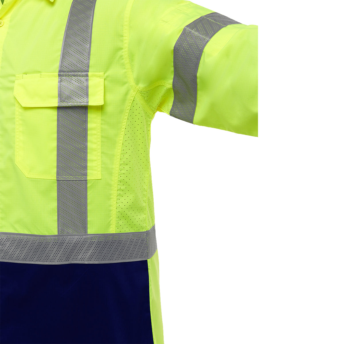 Bisley® ANSI Type R Class 3 Long Sleeve Work Shirt with X-Airflow™ and Navy Bottom