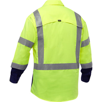 Bisley® ANSI Type R Class 3 Long Sleeve Work Shirt with X-Airflow™ and Navy Bottom