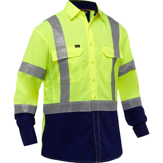 Bisley® ANSI Type R Class 3 Long Sleeve Work Shirt with X-Airflow™ and Navy Bottom
