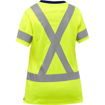 Bisley® ANSI Type R Class 2 and CSA Z96 Class 2 Women's X-Back Short Sleeve Shirt