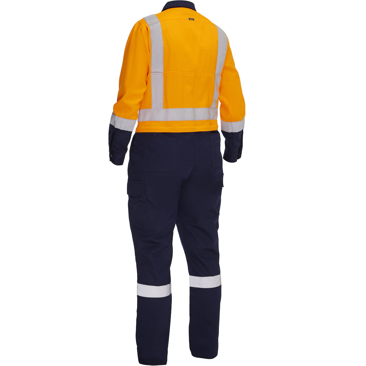 ANSI Type R Class 2 Women's Vented Coverall with Navy Bottom - Industrial Wash Durable