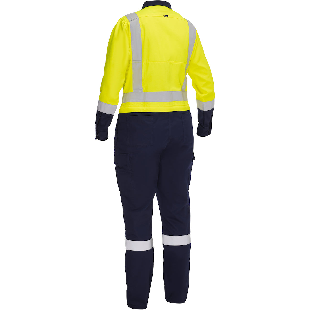 ANSI Type R Class 2 Women's Vented Coverall with Navy Bottom - Industrial Wash Durable
