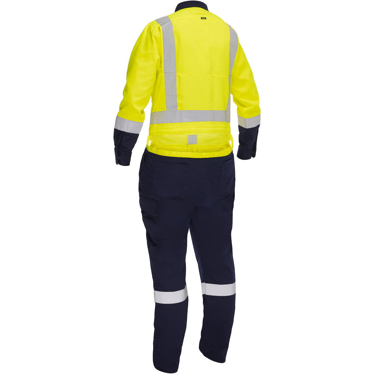 ANSI Type R Class 2 Women's Vented Coverall with Navy Bottom - Industrial Wash Durable
