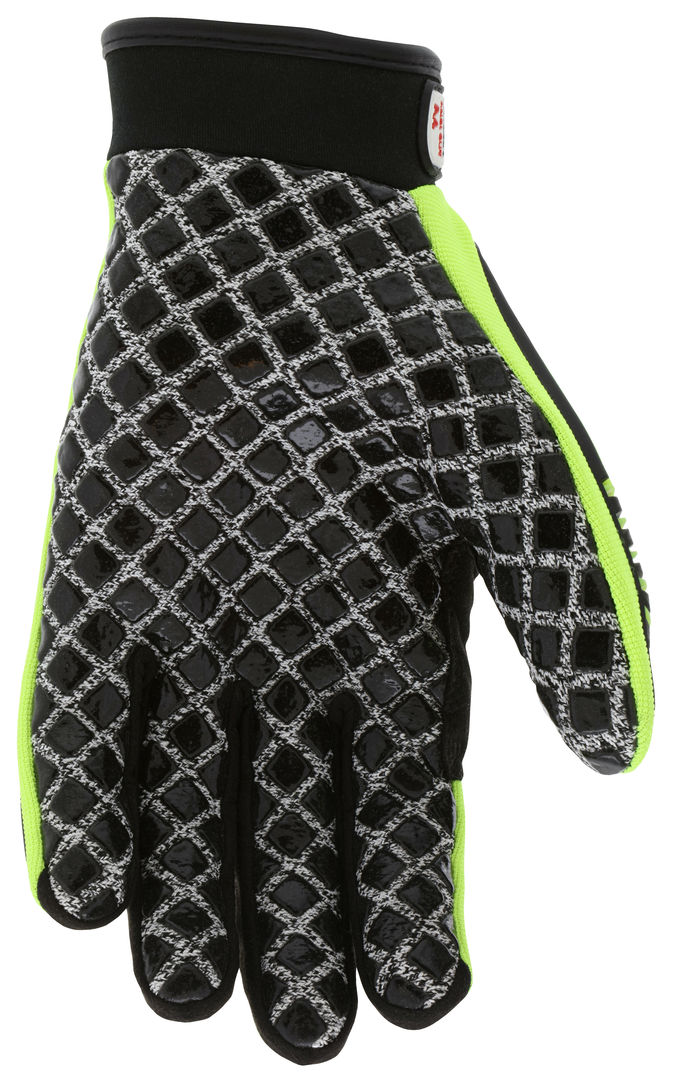MC500 - MCR Safety UltraTech® Mechanics Gloves - Hi-Visibility Cut and Abrasion Resistant Gloves - 10 Gauge HPPE/Synthetic Brushed Nylon - Silicone Palm Blocks and TPR Cage Back - Excellent Cut Resistance with Back-of-Hand Impact Protection