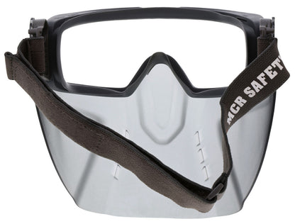 MCR Safety HB4 - Hydroblast­® HB4 Safety Goggles/Face Shield Combo- Clear Lens-Attached Ratcheting Crystal Gray Face Shield-UV-AF® Anti-Fog Coating-Adjustable Elastic Head Band- Dielectric with No Metal Pieces — manufacturer image 5
