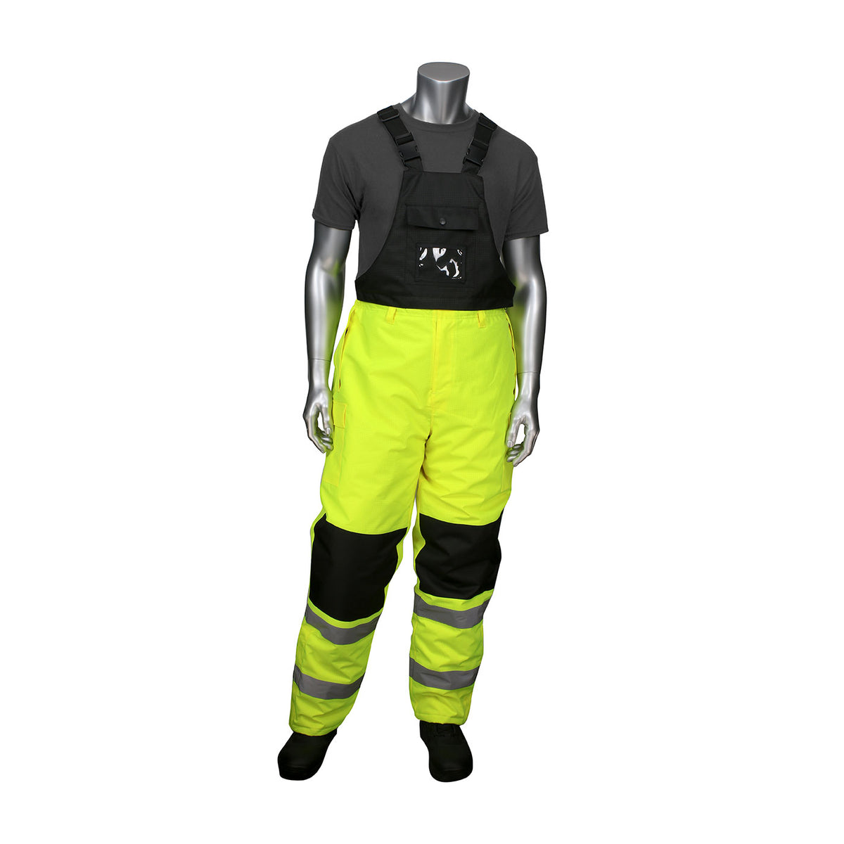PIP 318-1775 ANSI Class E Insulated Bib Pants with Black Trim