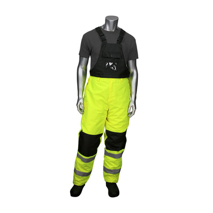 PIP 318-1775 ANSI Class E Insulated Bib Pants with Black Trim