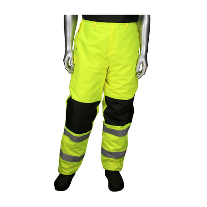 PIP 318-1775 ANSI Class E Insulated Bib Pants with Black Trim