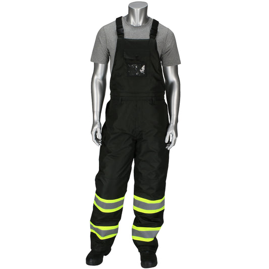 PIP 318-1780-BK Non-ANSI Ripstop Insulated Two Tone Bib Overalls