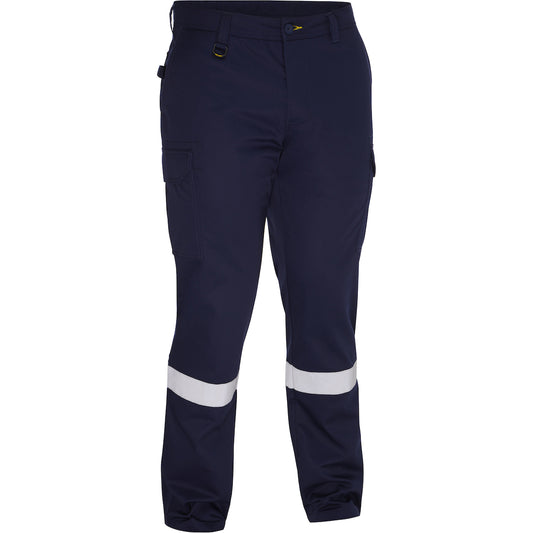 Bisley®: Navy Taped Cargo Pant - Industrial Wash Durable
