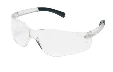 MCR Safety BK1N - BearKat® BK1 Series Safety Glasses with Clear Lens - Soft Non-Slip Temple Material - No Logos on the Eyewear - Packaged 12 pair to a Polybag to Reduce Corrugated Packaging