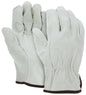Grain Cowhide Leather Driver Gloves, Straight Thumb, CV-C+ Grade