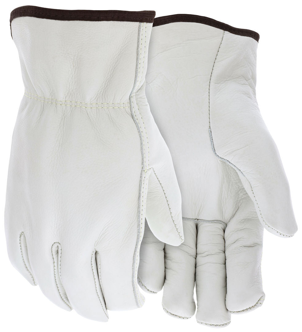 Grain Cowhide Driver Gloves, Thinsulate Insulated, Open Cuff