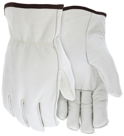 Grain Cowhide Driver Gloves, Thinsulate Insulated, Open Cuff