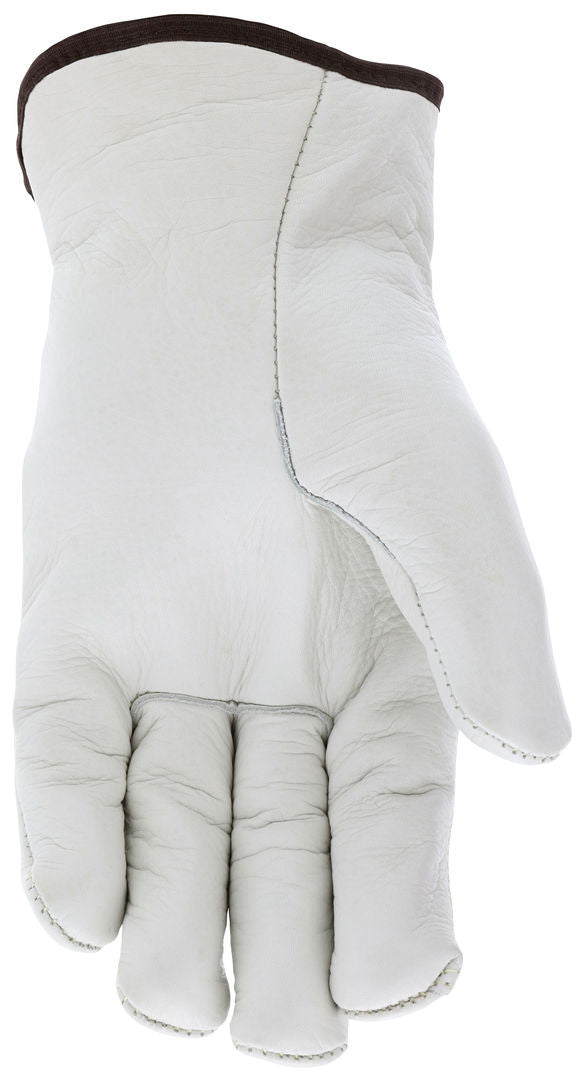 Grain Cowhide Driver Gloves, Thinsulate Insulated, Open Cuff